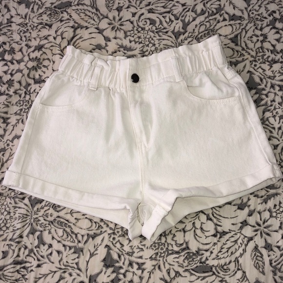 Wishlist Pants - White High Waisted Shorts